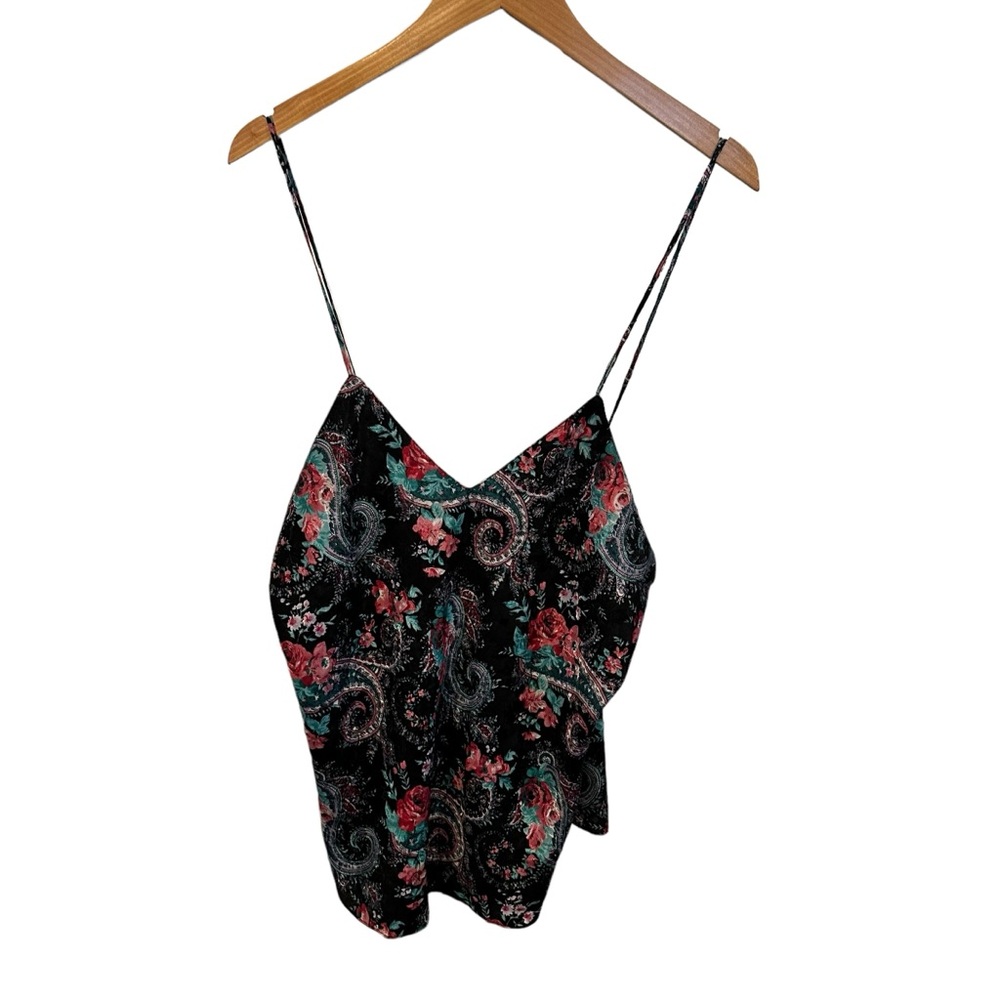Erika Taylor vintage floral slip top intimate women’s MEDIUM M 90s Y2K whimsgoth